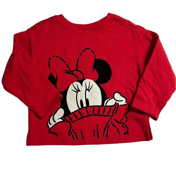Baby GAP Disney Minnie Mouse Sweatshirt Top Toddler Girls Size 3 Like New condit - Picture 1 of 4